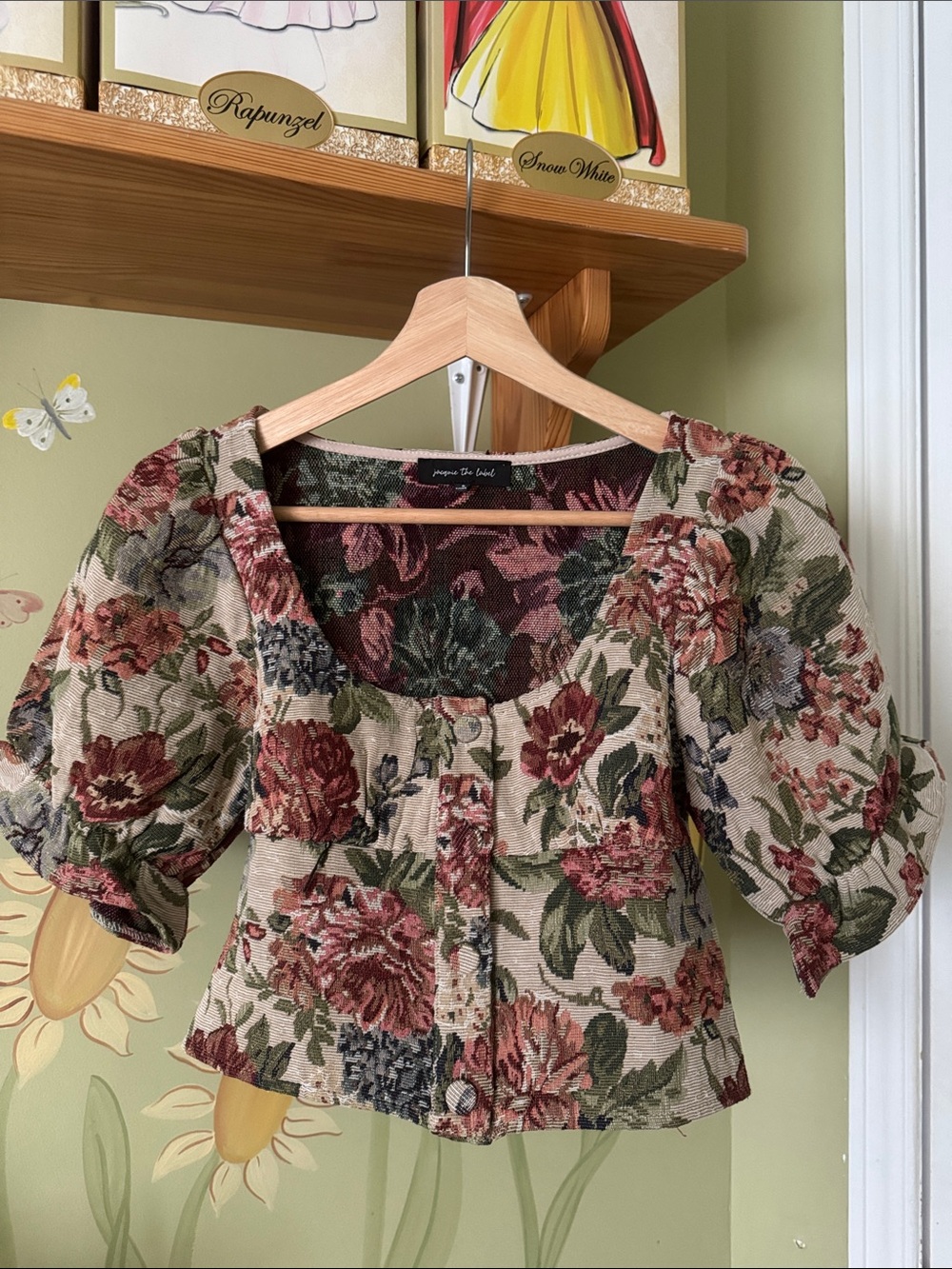 Jacquard Cropped Top